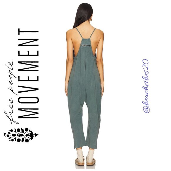 FP MOVEMENT BY FREE PEOPLE Hot Shot Onesie Midnight Jade M NWOT - Picture 3 of 3